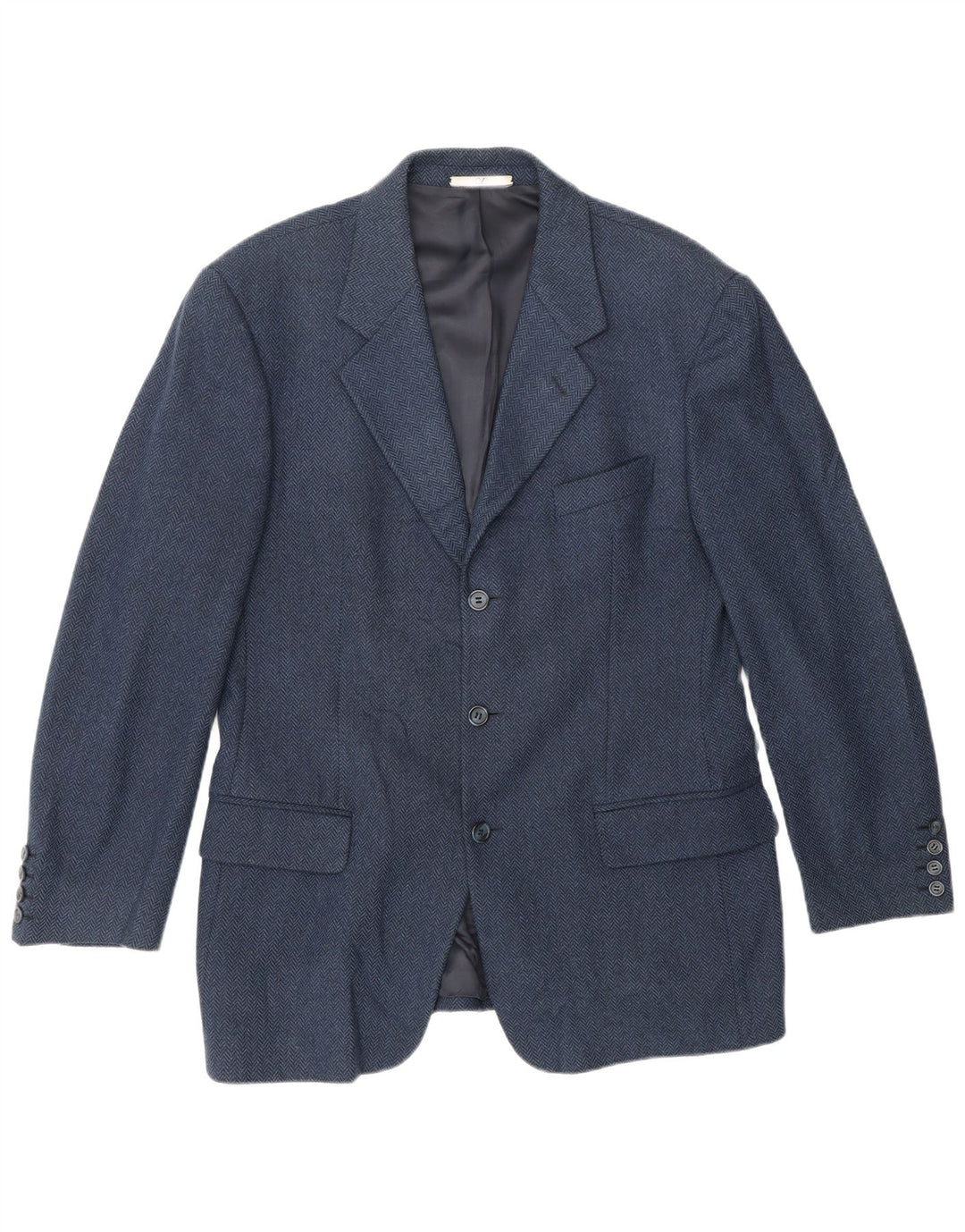Valentino Herre 3-knaps blazerjakke UK 38 Medium marineblå sildeben
