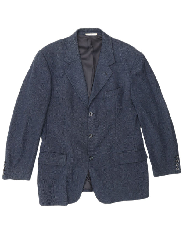 Valentino Herre 3-knaps blazerjakke UK 38 Medium marineblå sildeben
