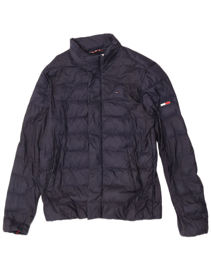 Tommy Hilfiger Herre polstret jakke UK 36 Small Navy Blue Polyamid