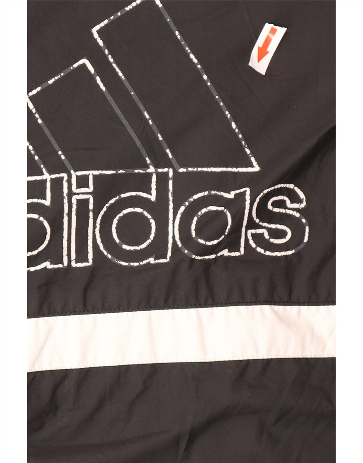 Adidas Boys Graphic Windbreaker Coat 13-14 år Sort polyamid