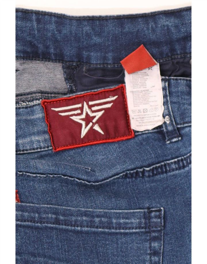 Avirex herre cropped jeans W40 L27 blå bomuld