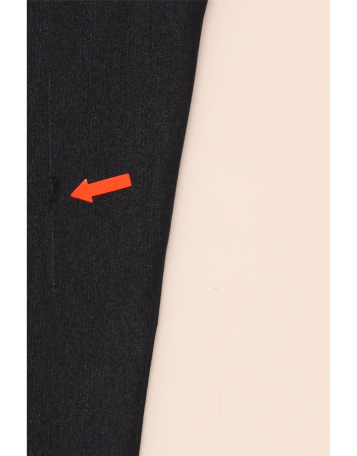 ZARA Womens Straight Chino Trousers Large W32 L27 Navy Blue Polyester Vintage Zara and Second-Hand Zara from Messina Hembry 