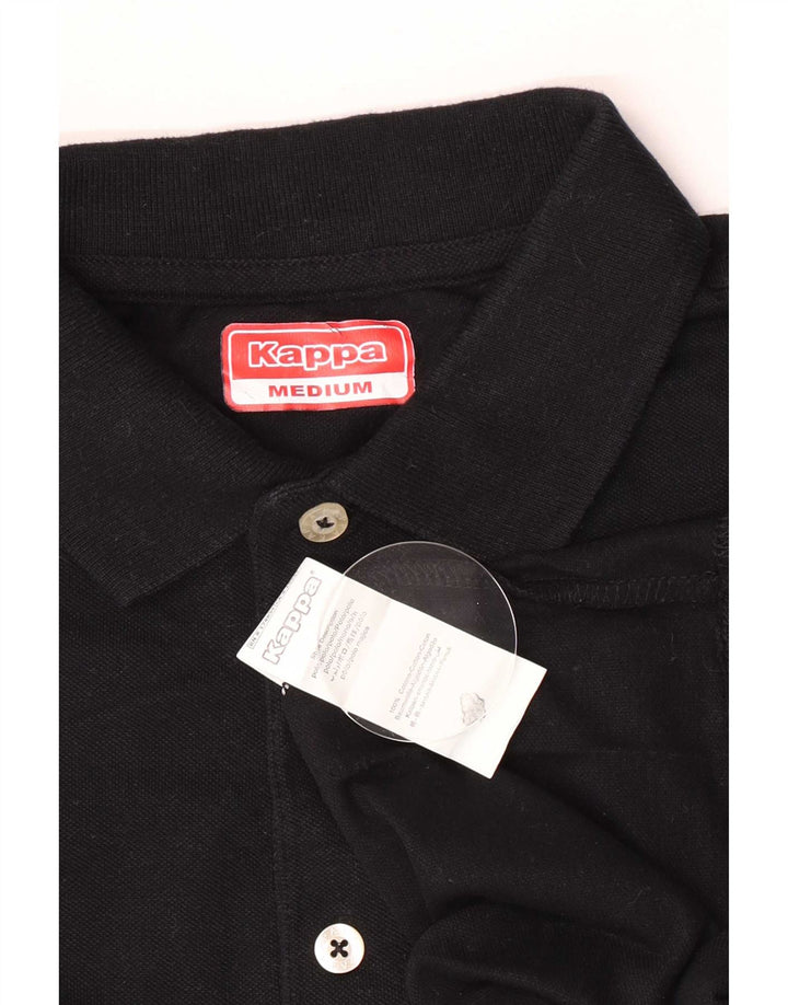 Kappa herre poloshirt Medium sort bomuld