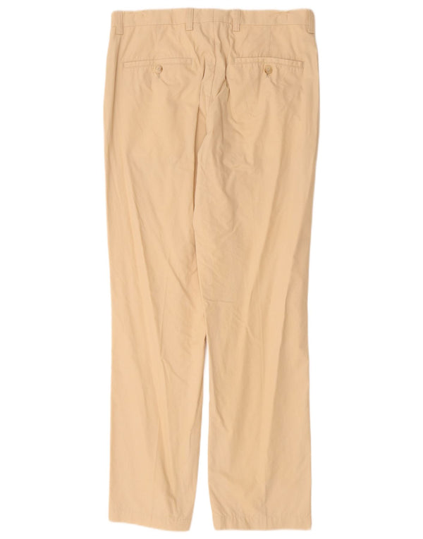 Hugo Boss Lige Chinobukser til mænd UK 46 Small W32 L30 Beige Bomuld