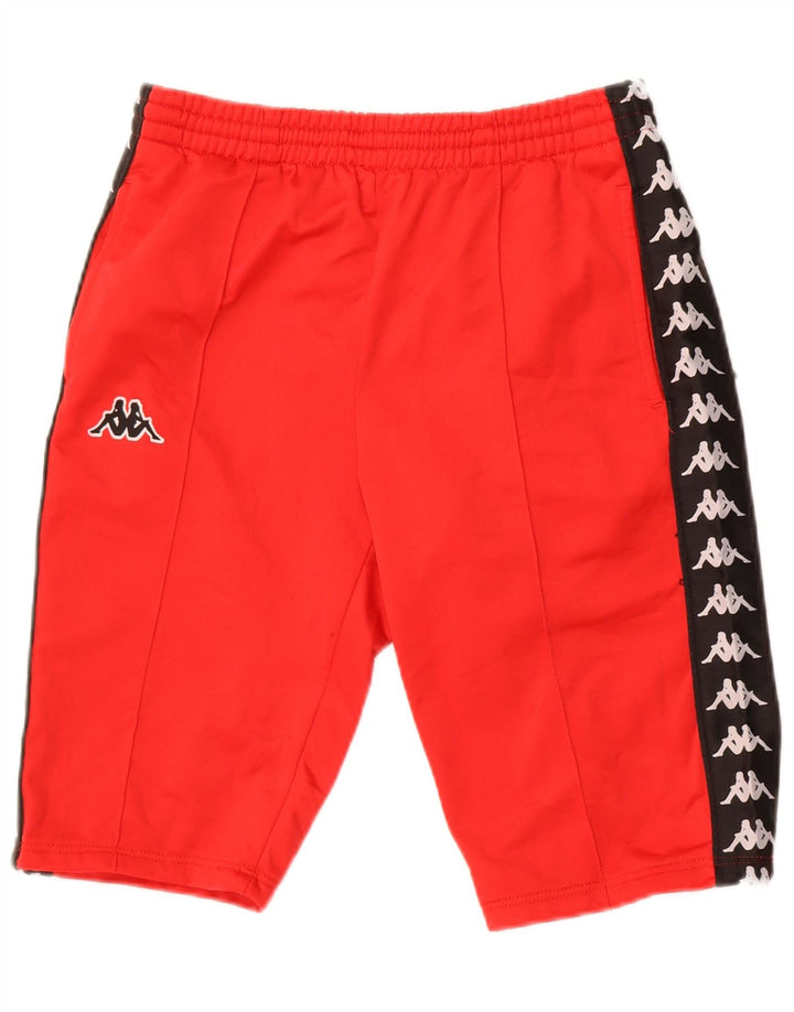 Kappa Herre grafiske sportsshorts Small Red Colourblock Polyester