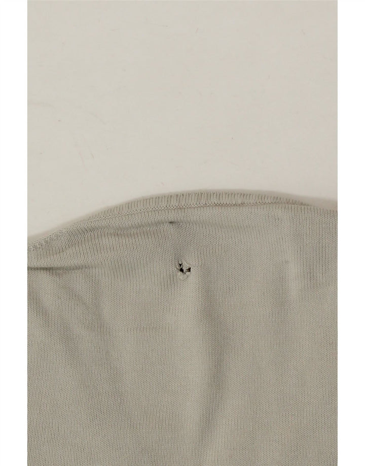 MARLBORO CLASSICS Mens V-Neck Jumper Sweater Medium Beige Cotton Vintage Marlboro Classics and Second-Hand Marlboro Classics from Messina Hembry 
