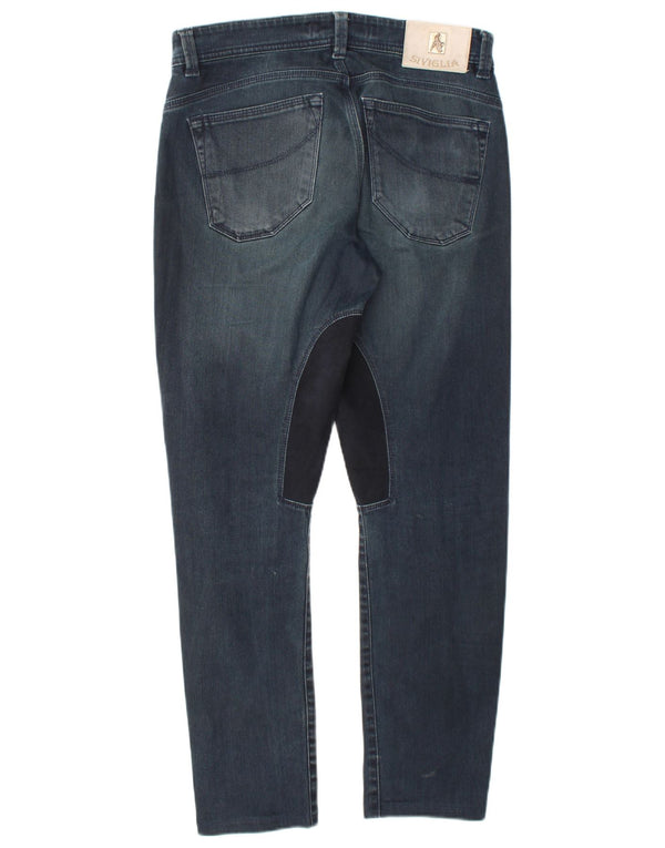 SIVIGLIA Slim Jeans til mænd W31 L29 Marineblå Colourblock Bomuld