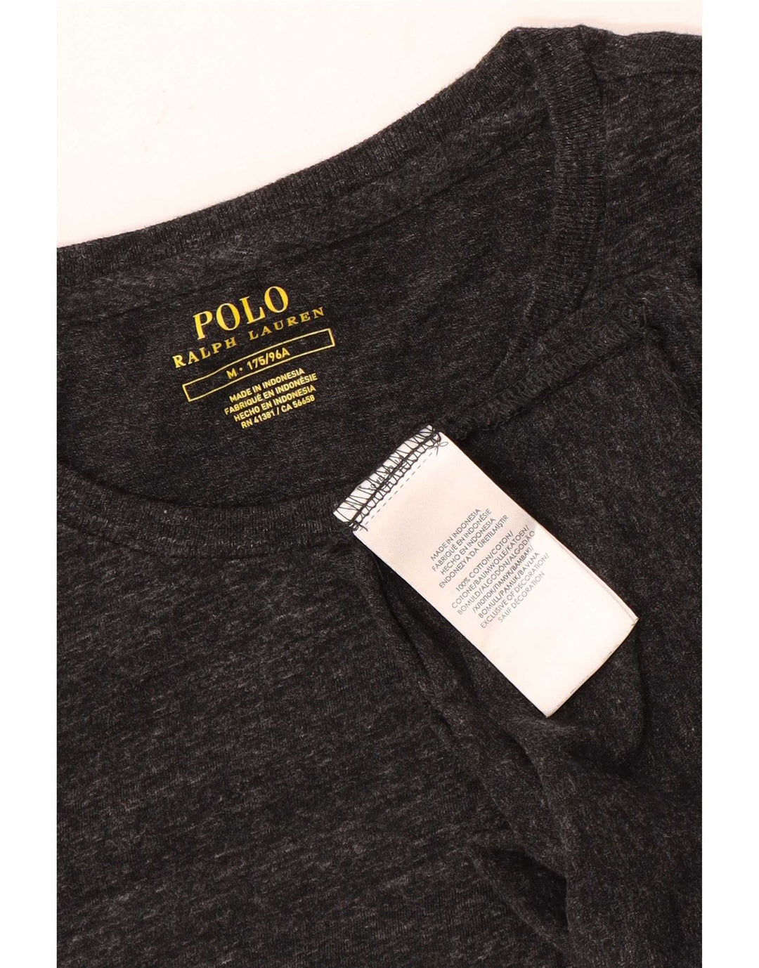 Polo Ralph Lauren Herre T-shirt Top mellemgrå bomuld