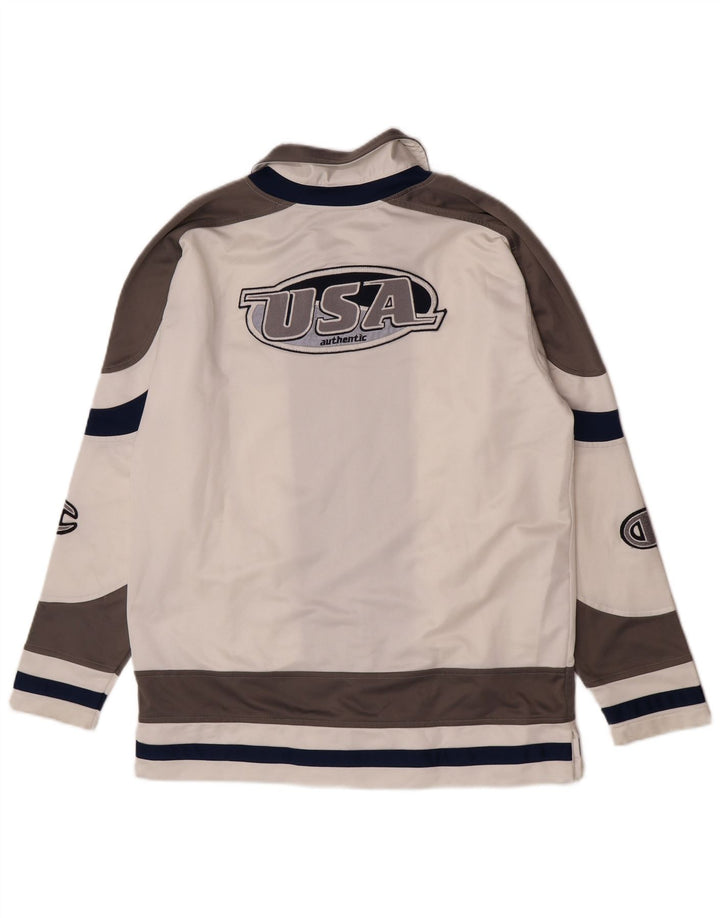 Champion Herre USA Grafisk træningsdragt Topjakke Medium White Colourblock