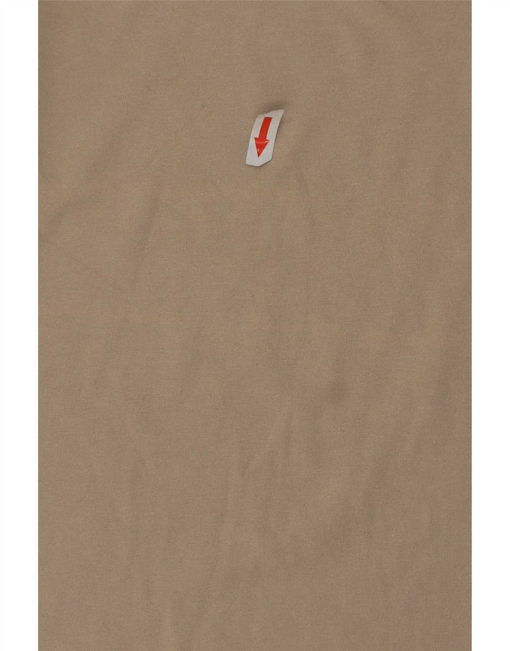 Jack Wolfskin Herre grafisk T-shirt Top Medium Beige Bomuld