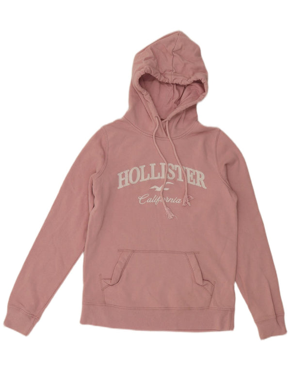 HOLLISTER Grafisk hættetrøje til kvinder UK 6 XS Pink Bomuld