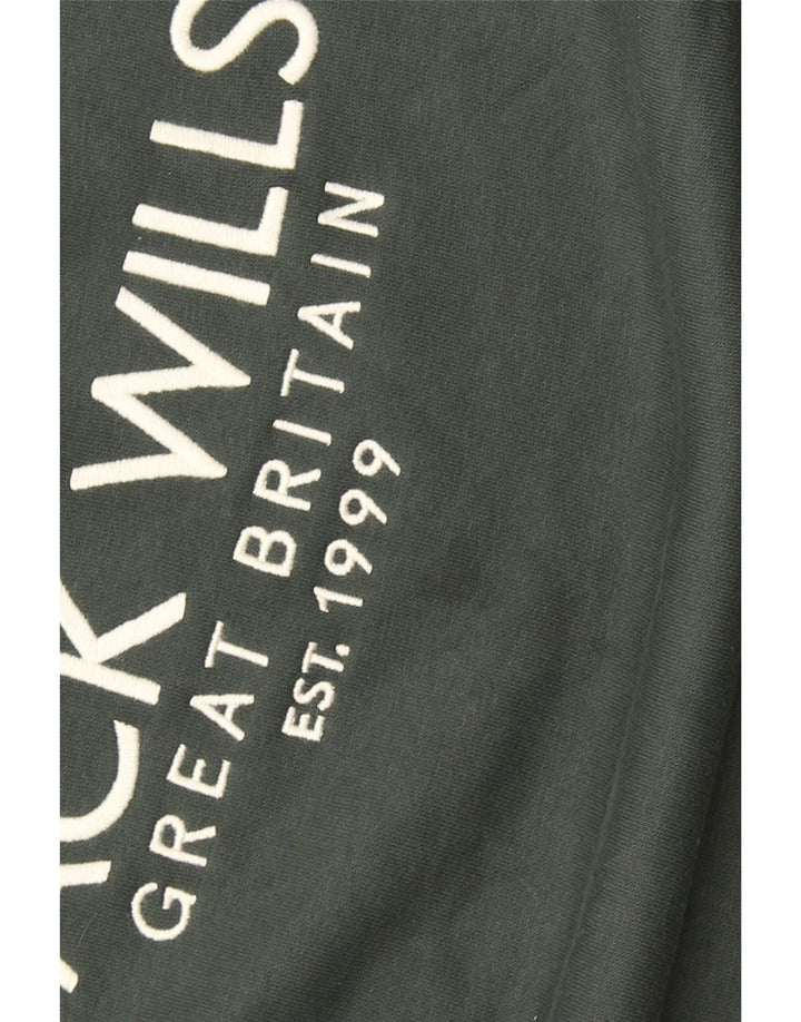 Jack Wills Herre Grafisk Sweatshirt Jumper XL Khaki Bomuld