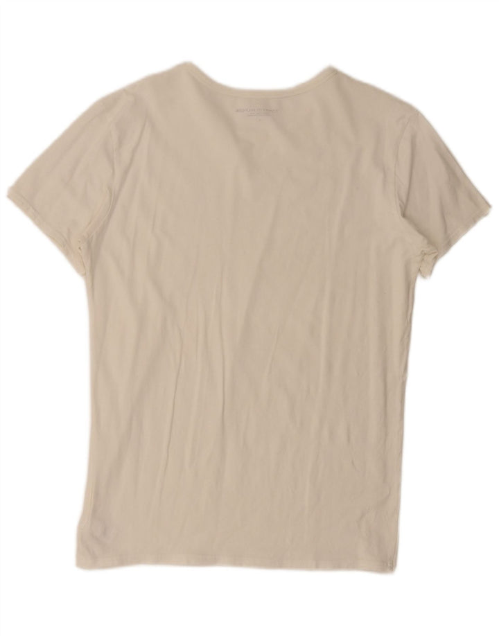 Tommy Hilfiger Herre T-Shirt Top Stor Hvid Bomuld