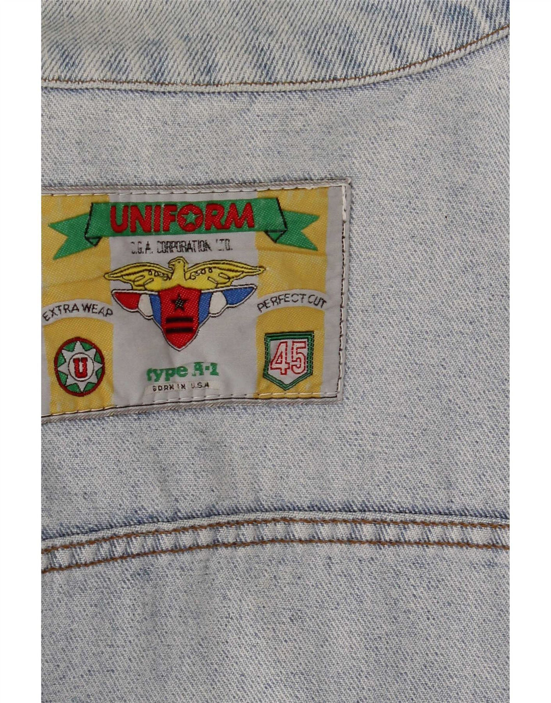 Uniform Herre denimjakke UK 38 Medium Blue