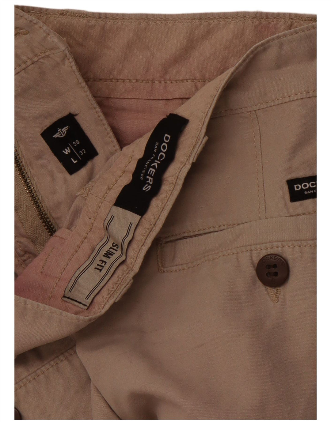 DOCKERS Slim Fit Chinobukser til kvinder W30 L28 Beige