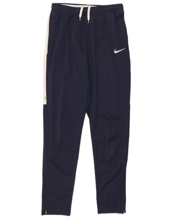Nike drenge Dri Fit træningsdragt bukser 13-14 år XL marineblå farveblok