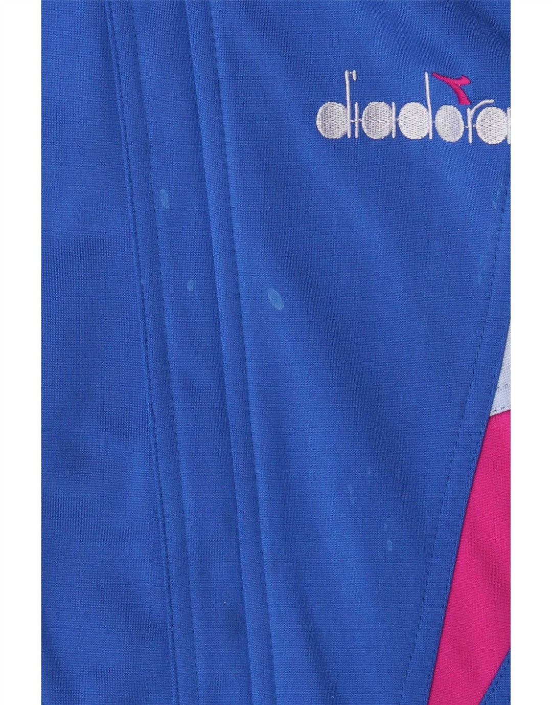 Diadora Herre grafisk træningsdragt Topjakke UK 40 Medium Blue Colourblock