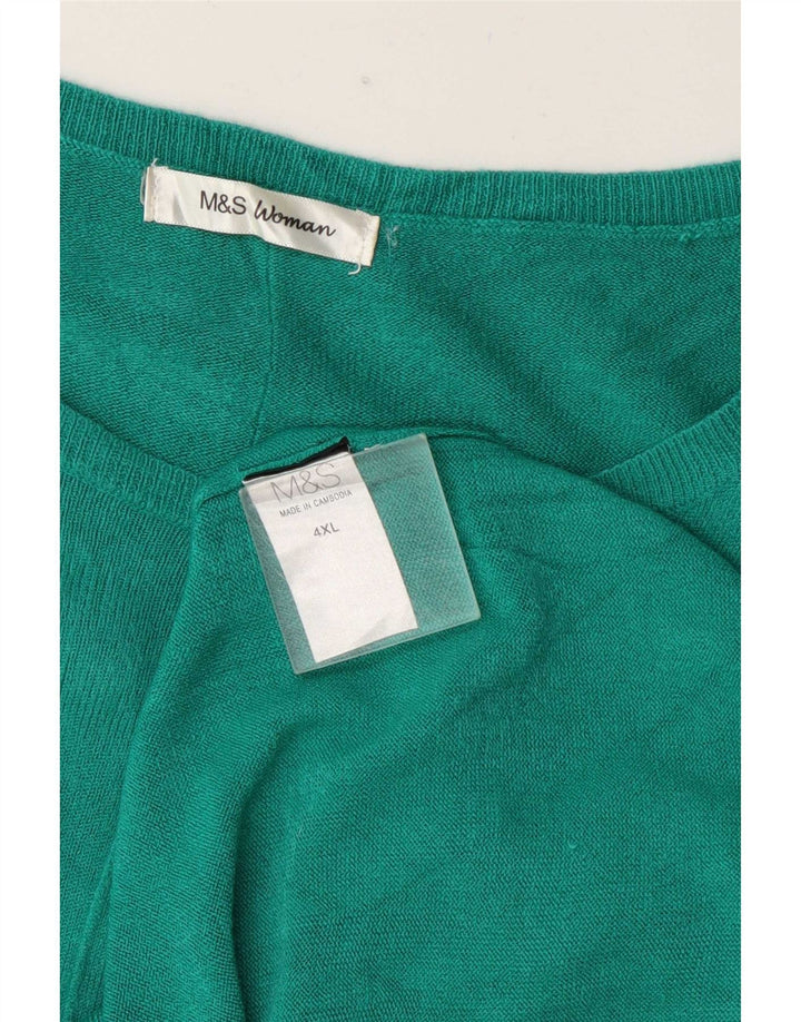 Marks & Spencer Womens Shift Dress UK 24 4XL Grøn Polyester