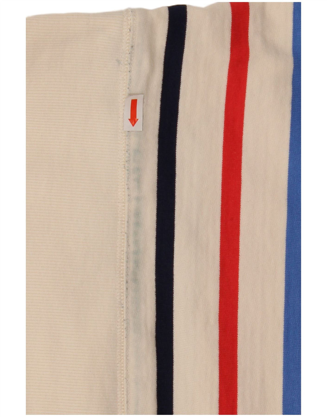 Joules Dame Oversized Sweatshirt Jumper UK 8 Lille hvid stribet bomuld