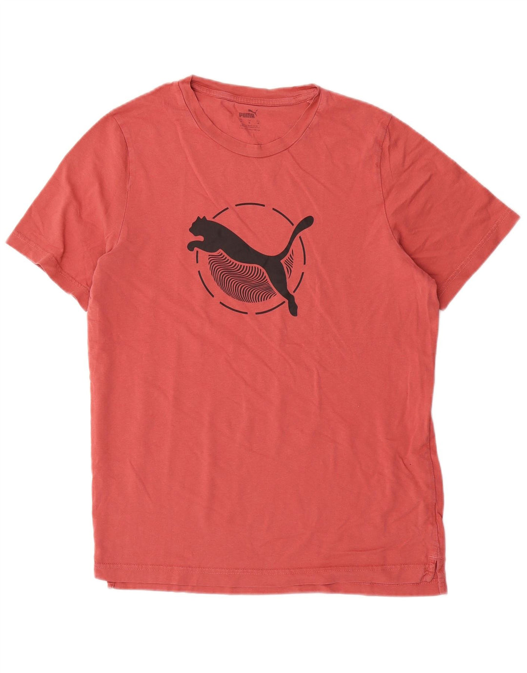 Puma Herre grafisk T-shirt Top Medium Rød Bomuld