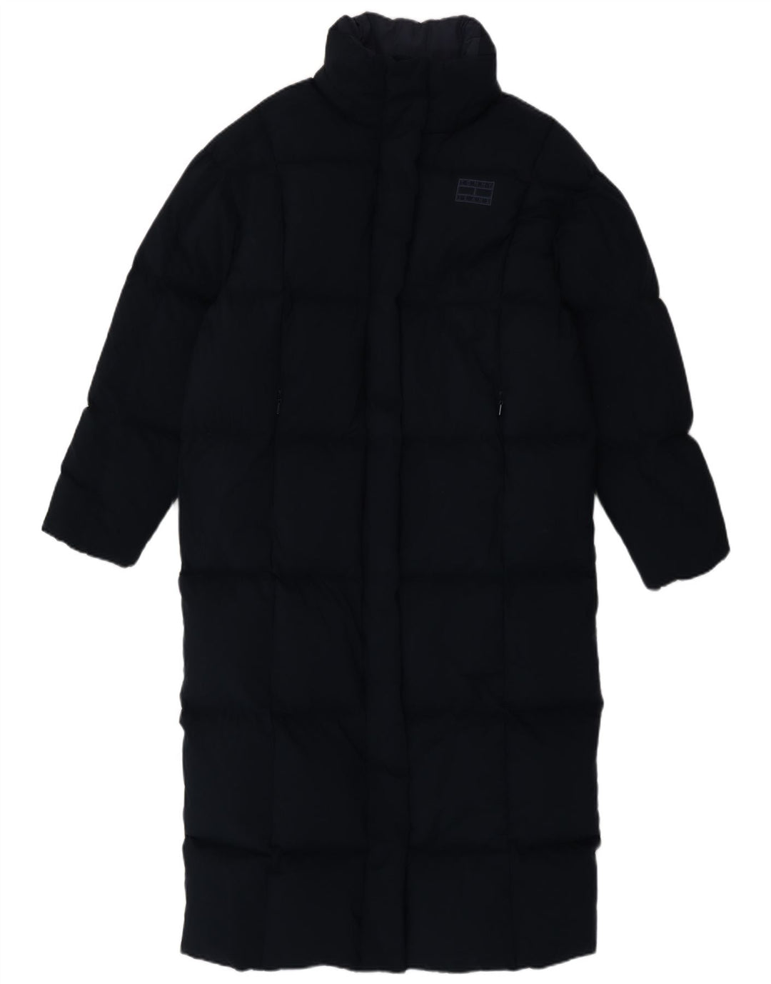 Tommy Hilfiger Dame Oversized Polstret Frakke UK 10 Small Navy Blue Polyester