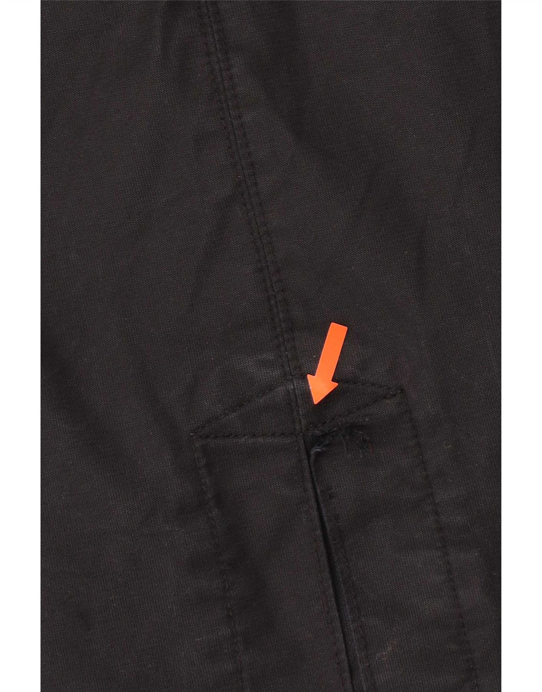 G-Star Dame Windbreaker Coat UK 40 Large Black Bomuld