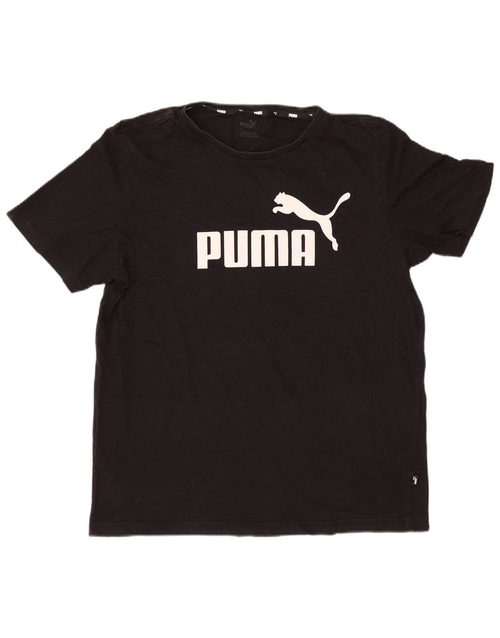 PUMA Grafisk T-shirt top til mænd, stor sort