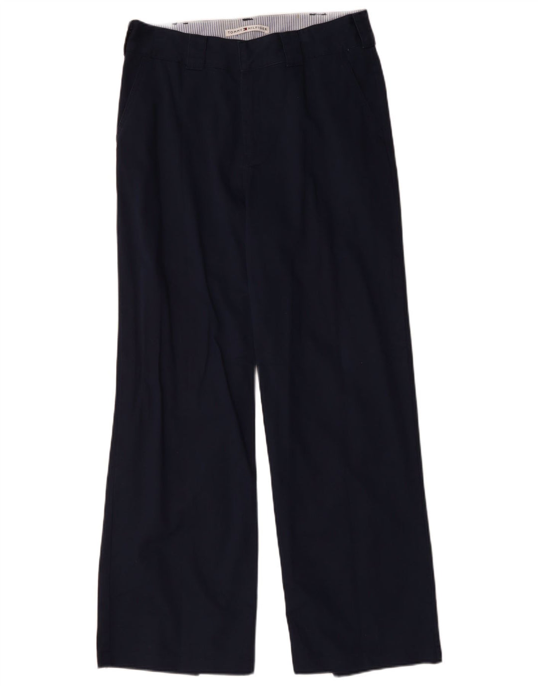 TOMMY HILFIGER Dame Bootcut Chino Bukser US 12 Large W32 L30 Marineblå