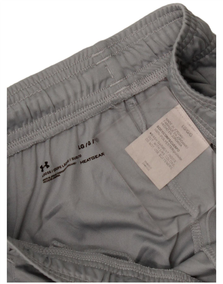 UNDER ARMOUR Herre Heat Gear Graphic Sports Shorts Large Grå Polyester