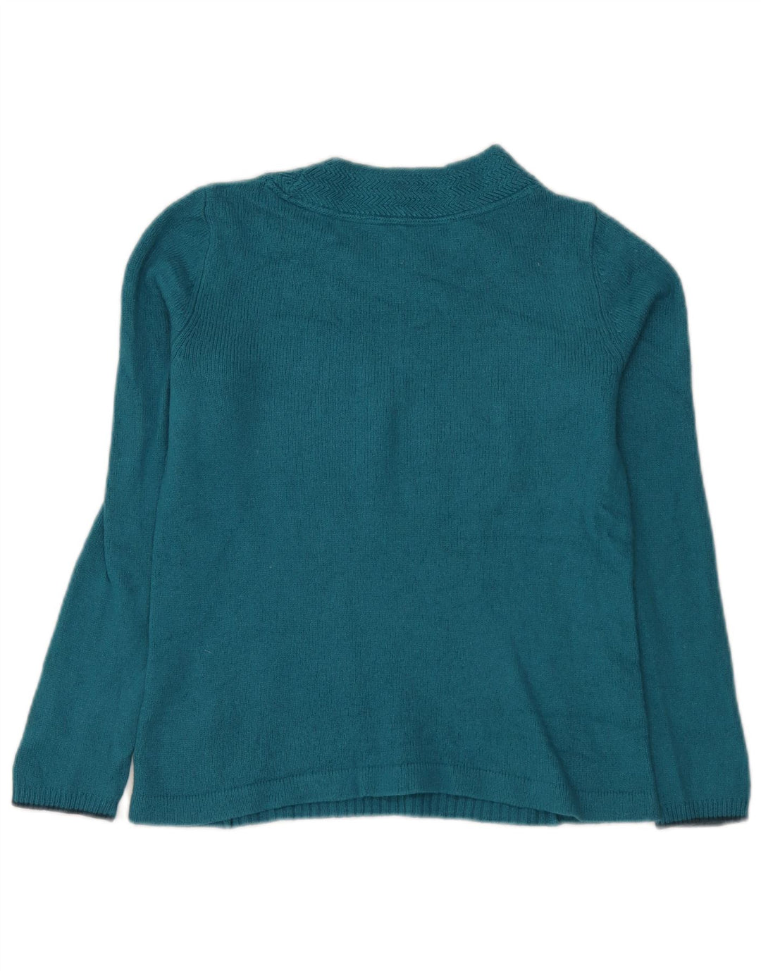 White Stuff Dame Crew Neck Jumper Sweater UK 12 Medium Blue Viscose