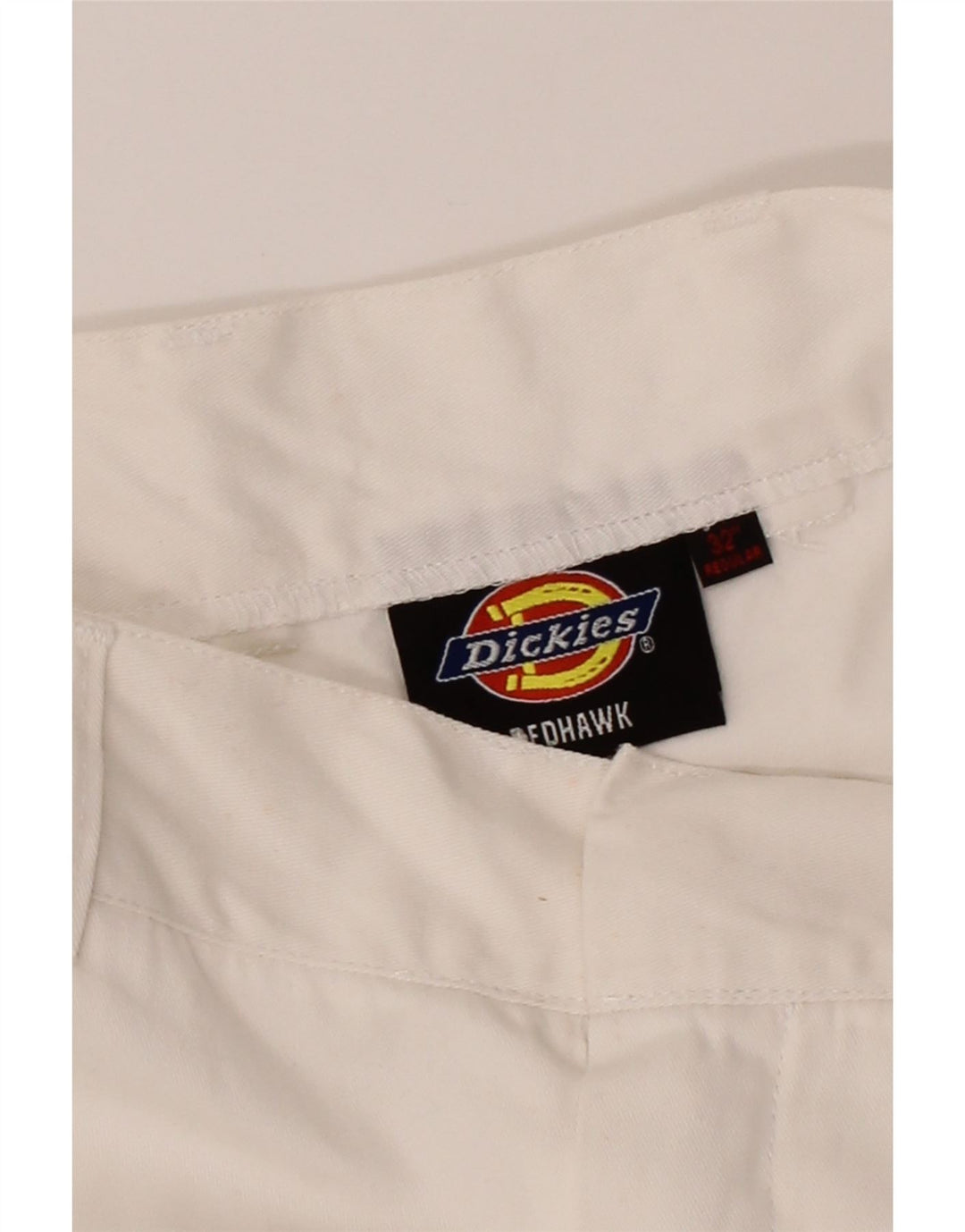 DICKIES Womens Straight Cargo Trousers W32 L31 White Cotton Vintage Dickies and Second-Hand Dickies from Messina Hembry 
