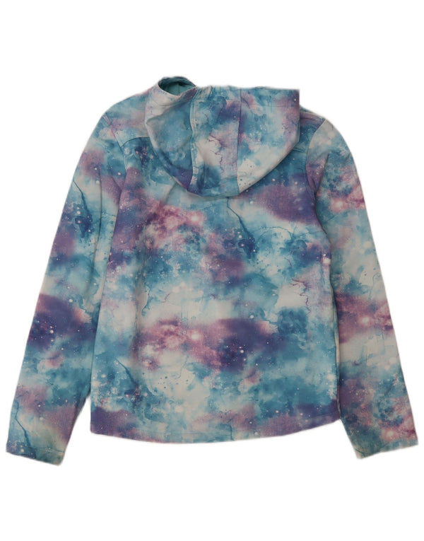 Mountain Warehouse Girls Zip Hoodie Sweater 11-12 Years Blue Tie Dye