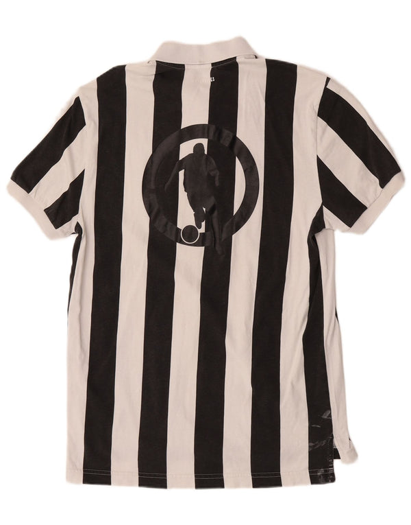 Bikkembergs Poloshirt til mænd Medium hvid stribet bomuld
