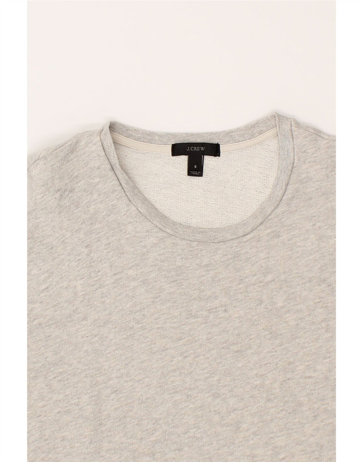 J. CREW Womens Top Long Sleeve UK 10 Small Grey Cotton Vintage J. Crew and Second-Hand J. Crew from Messina Hembry 