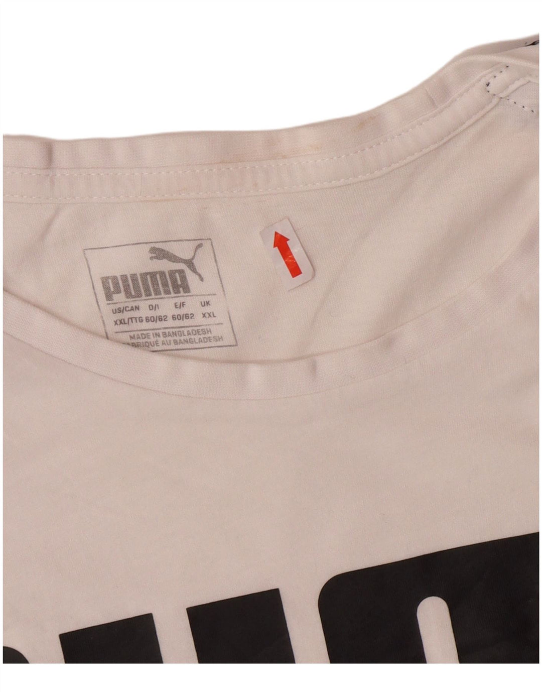 PUMA Herre grafisk T-shirt top 2XL hvid bomuld