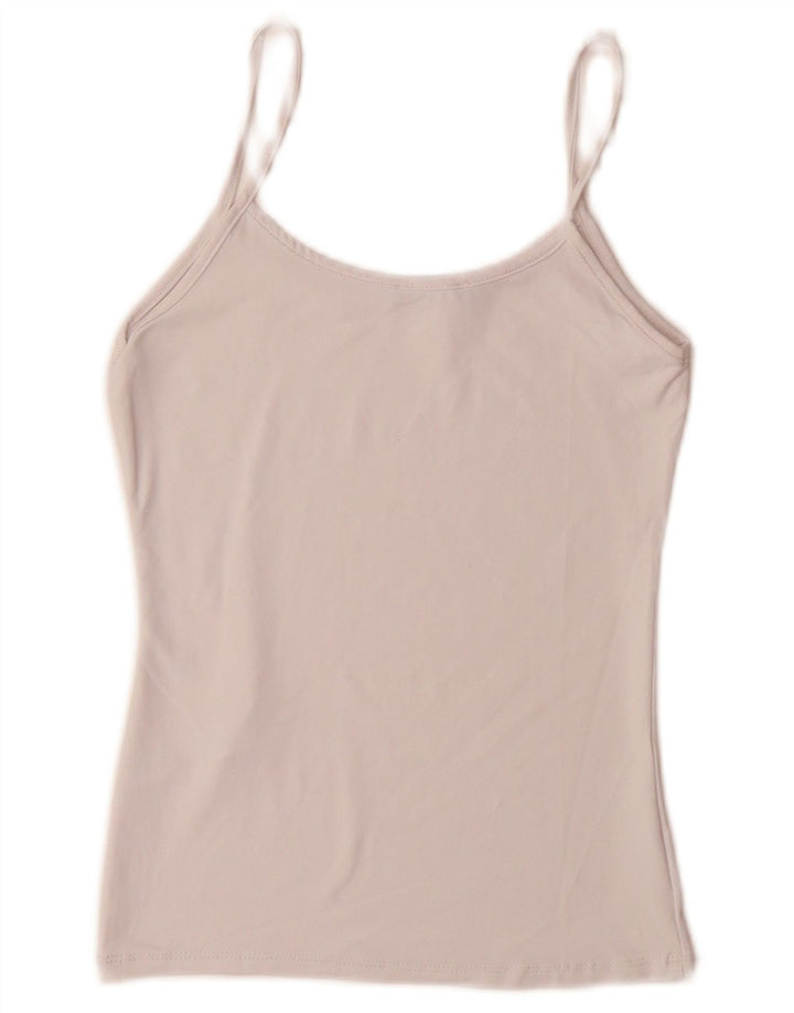 ZARA Womens Cami Top UK 8 Small Pink Polyamide