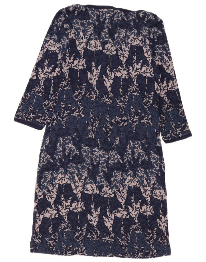 White Stuff Womens 3/4-ærmet basiskjole UK 14 Medium Navy Blue Floral