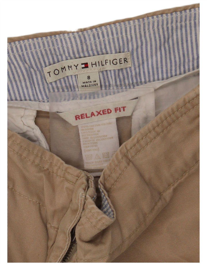 TOMMY HILFIGER Herre Relaxed Fit Cropped Trousers US 8 Medium W30 L25 Beige