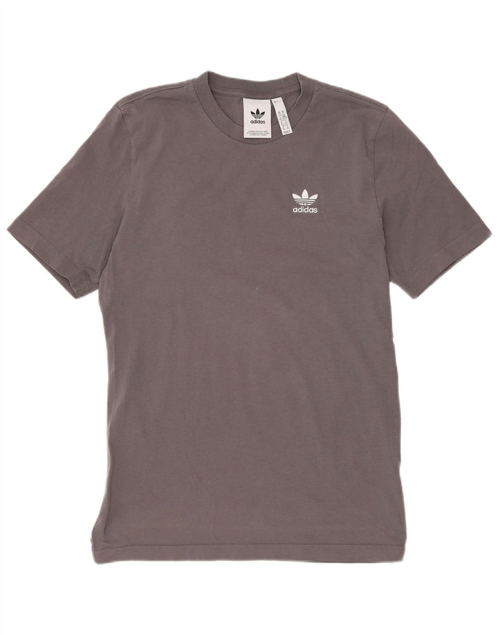 Adidas T-shirt top til mænd XS Grå bomuld