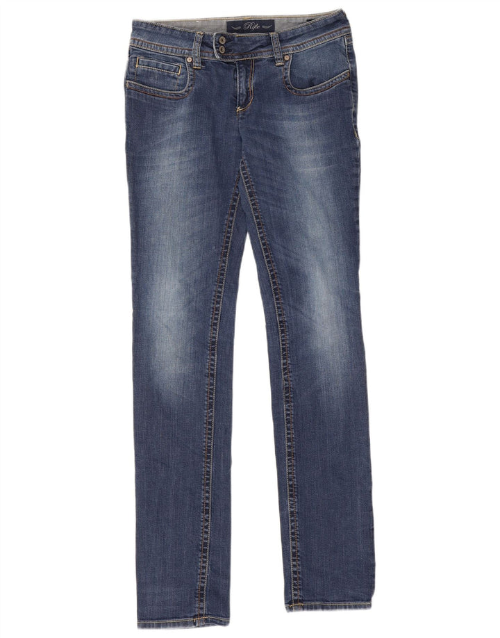 Rifle Dame Slim Jeans W29 L33 Blå Bomuld