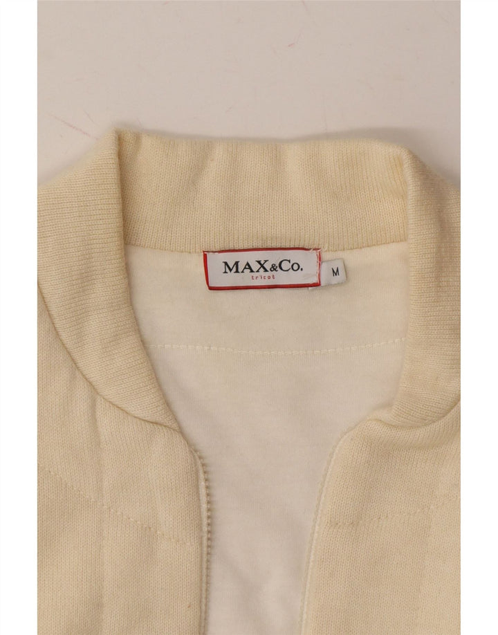 MAX & CO. Womens Cardigan Sweater UK 12 Medium Off White Wool Vintage Max & Co. and Second-Hand Max & Co. from Messina Hembry 
