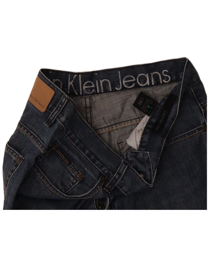 CALVIN KLEIN Straight jeans til mænd W32 L28 Blå Bomuld