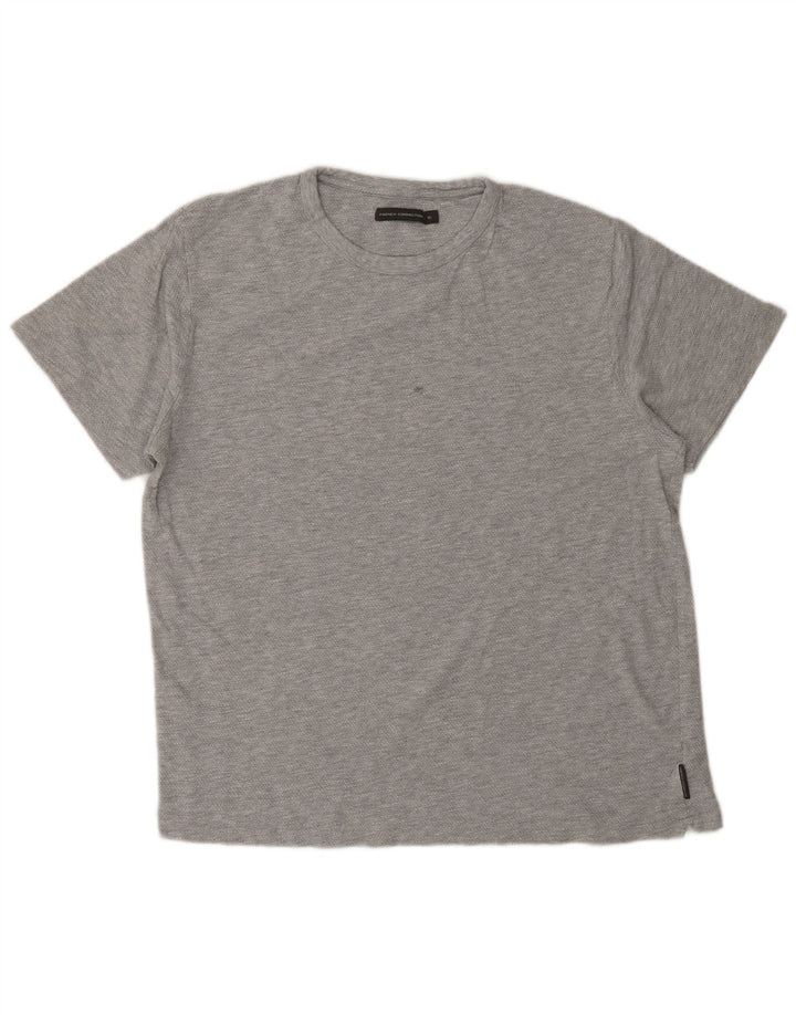 French Connection Herre T-Shirt Top XL Grå Bomuld