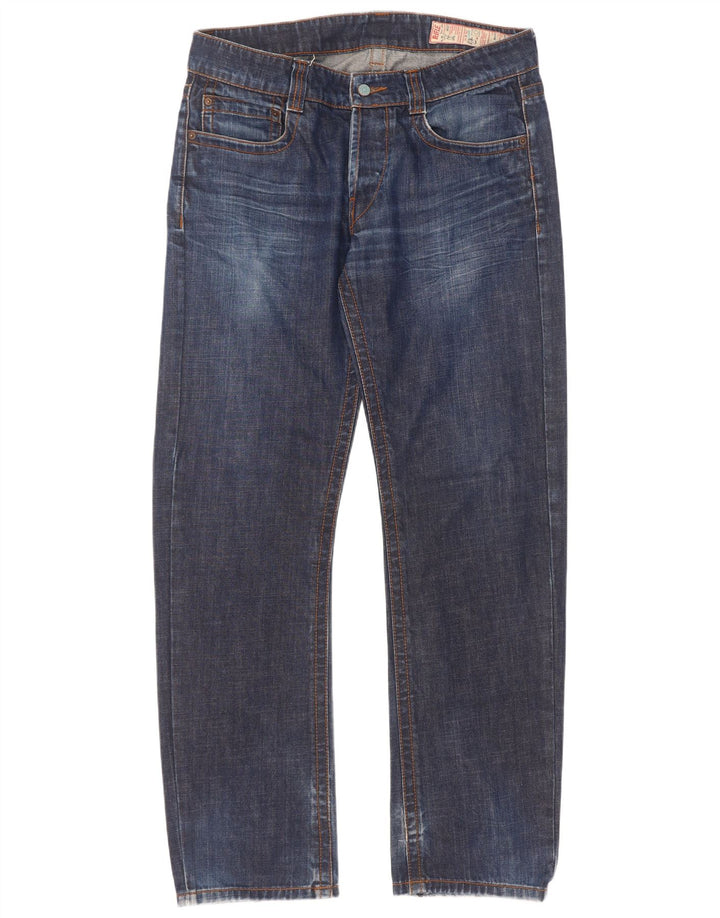 Rifle Herre Straight Jeans W34 L34 Marineblå Bomuld