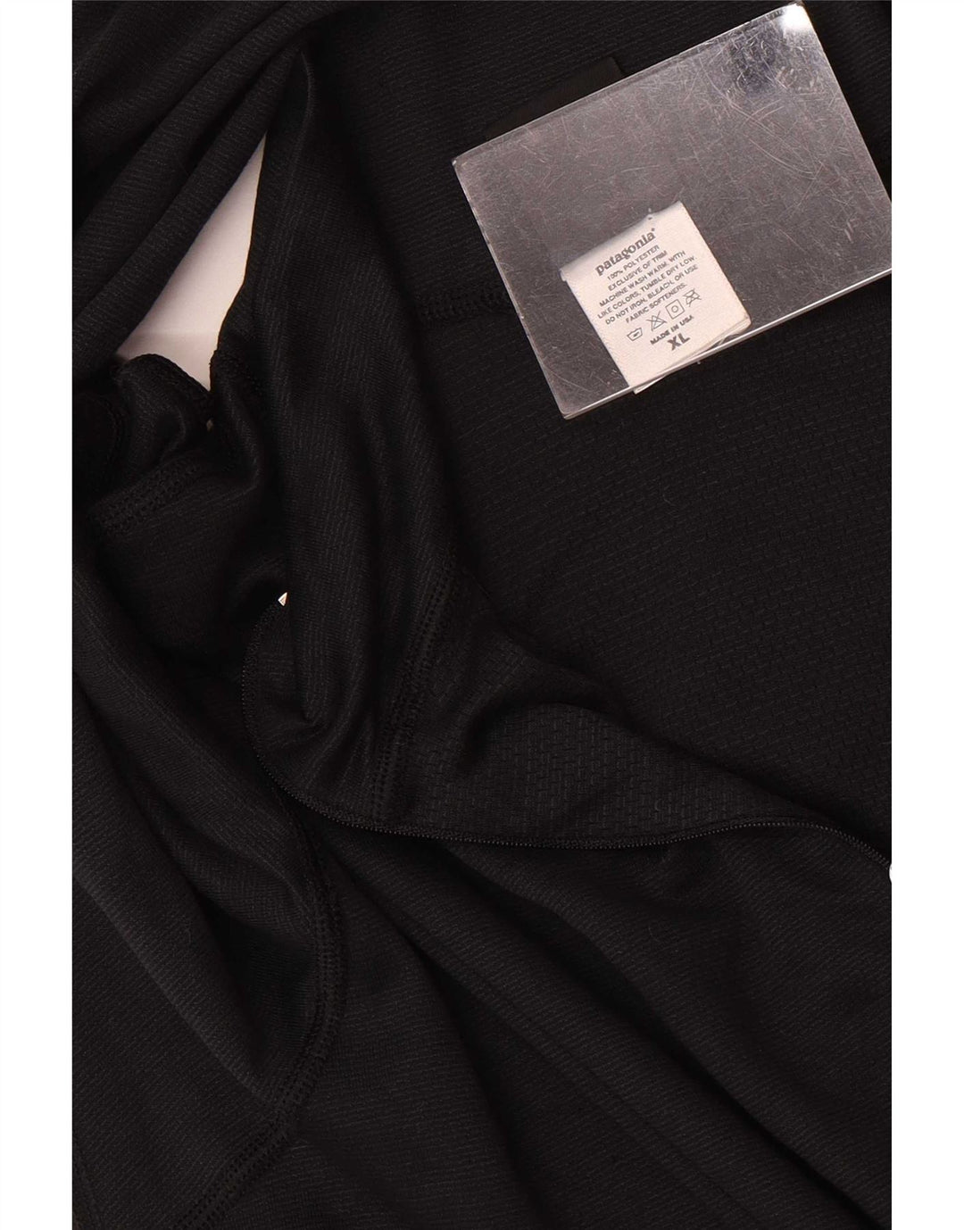 Patagonia Herre Zip Neck Pullover Træningsdragt Top XL Sort Polyester