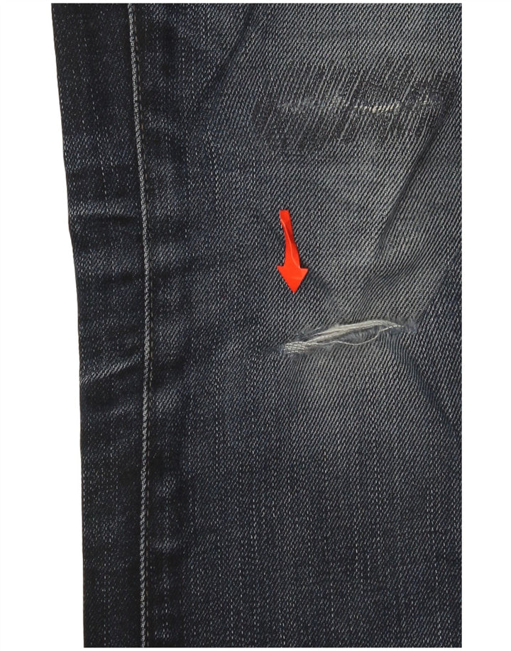 G-Star Dame Distressed Straight Jeans W28 L32 Blå