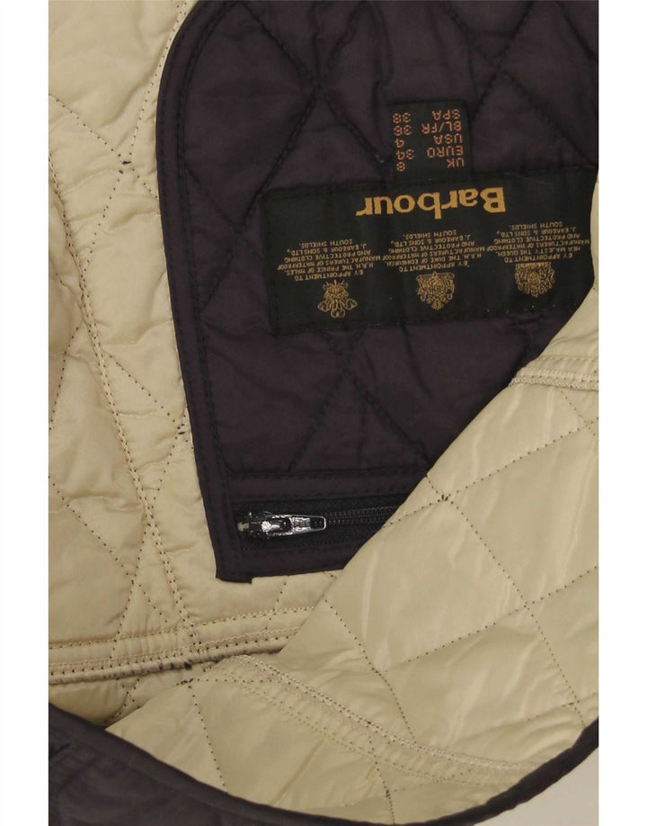 Barbour Quiltet jakke til kvinder UK 8 Lille marineblå polyamid