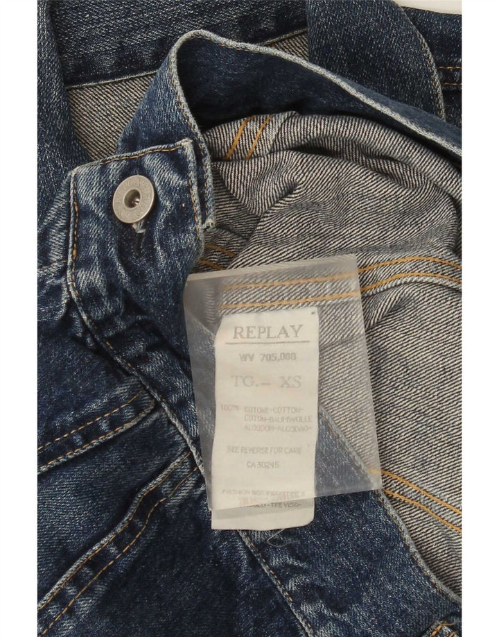 Replay Dame denimjakke UK 6 XS Blå Bomuld