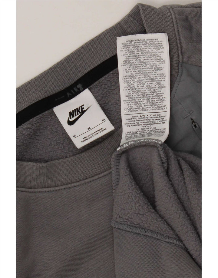 Nike Herre grafisk sweatshirt Jumper Medium Grå Bomuld
