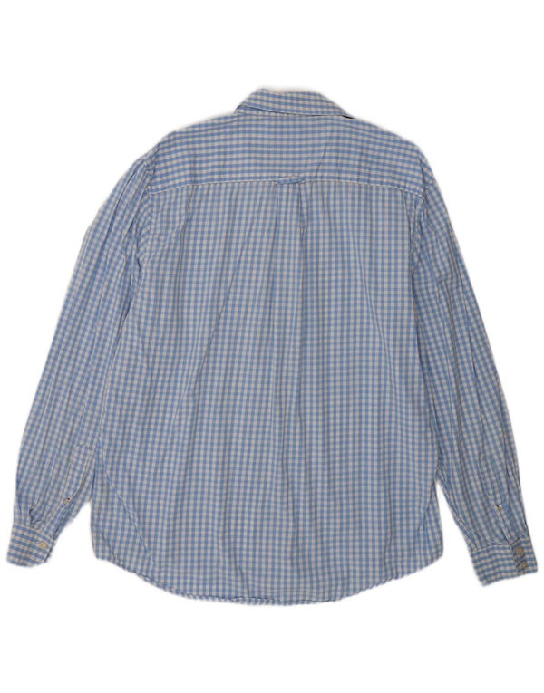 Crew Clothing Herre Classic Fit Shirt XL Blue Gingham Cotton